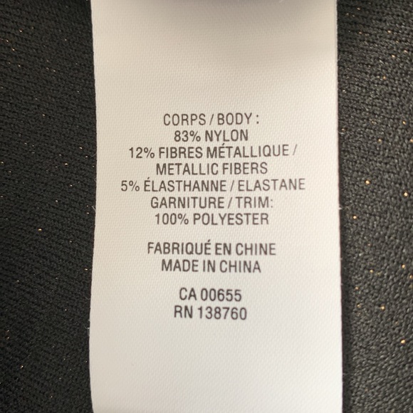 SIGNATURE by REITMANS sleeveless black and gold top - Picture 8 of 9